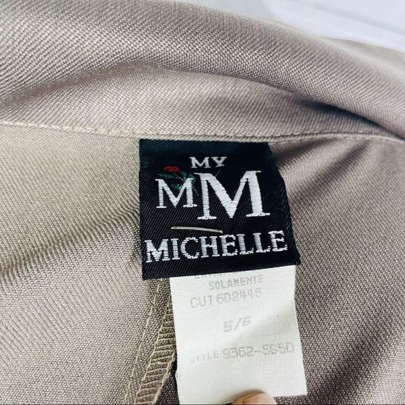 10/$25🦋 Vintage My Michelle Tan Skirt Suit Set - Size 5/6 - Picture 9 of 14